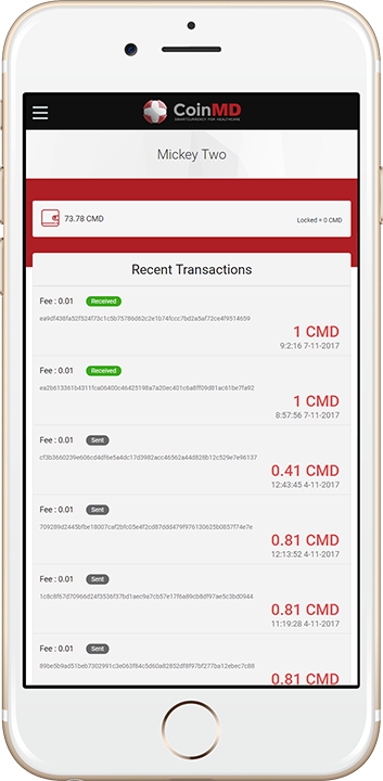 coinmd recent transactions